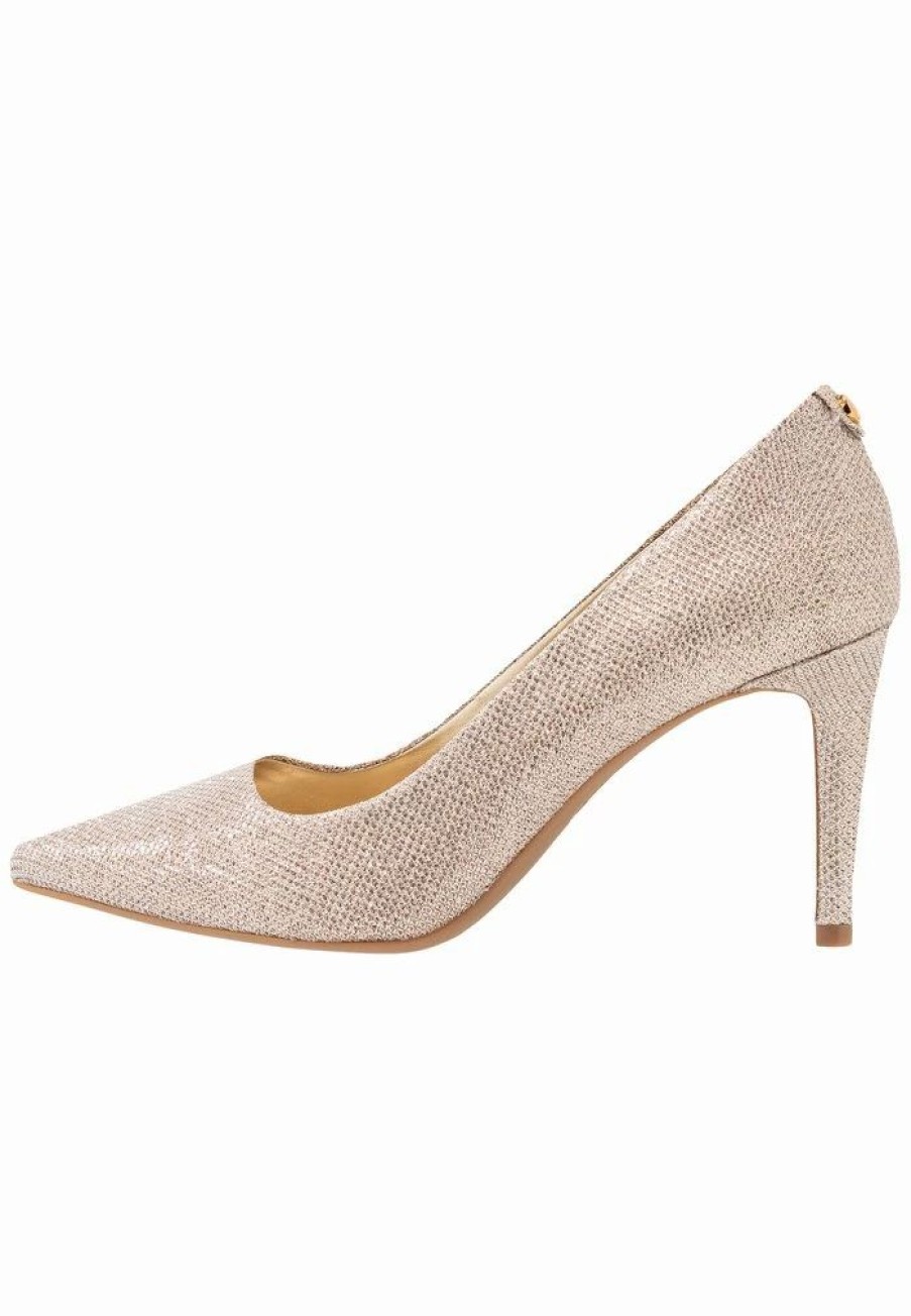 Best Michael Michael Kors Dorothy Flex Classic Heels Pale Gold