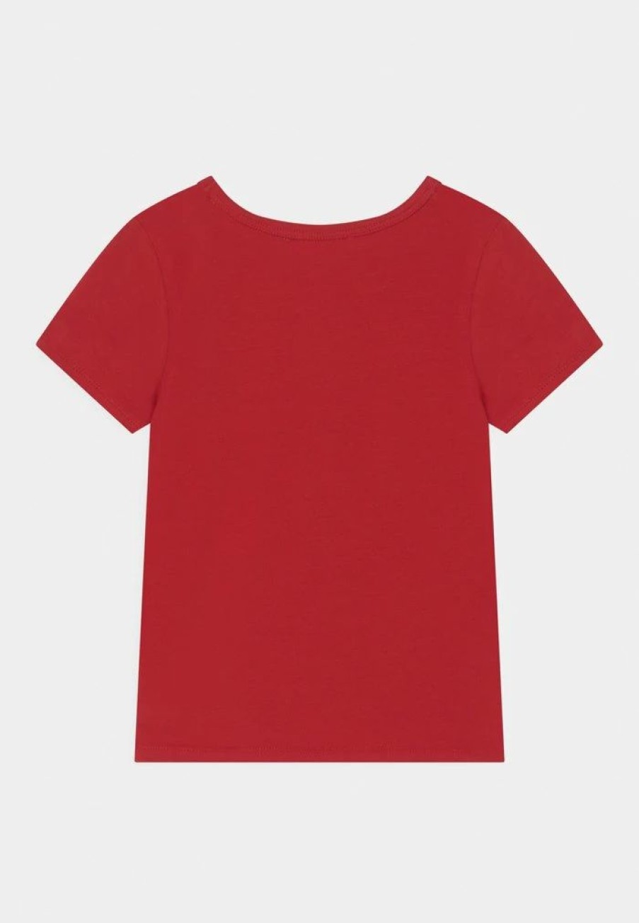 Best Michael Michael Kors Sleeves Tee Print T-Shirt Red