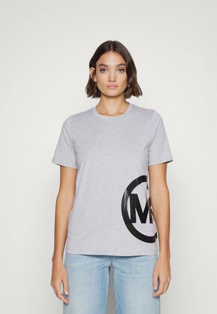 Online Michael Michael Kors Charm Classic Print T-Shirt Light Grey