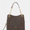 Best Michael Michael Kors Piper Chain Tote Handbag Brown/Acorn