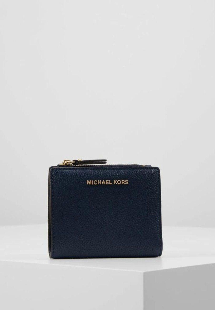 Online Michael Michael Kors Jet Set Snap Billfold Small Wallet Navy