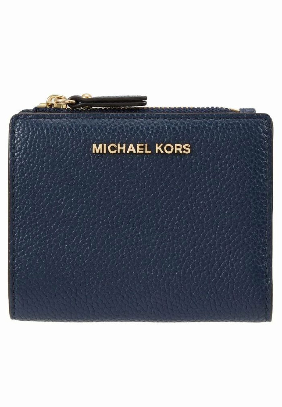 Online Michael Michael Kors Jet Set Snap Billfold Small Wallet Navy