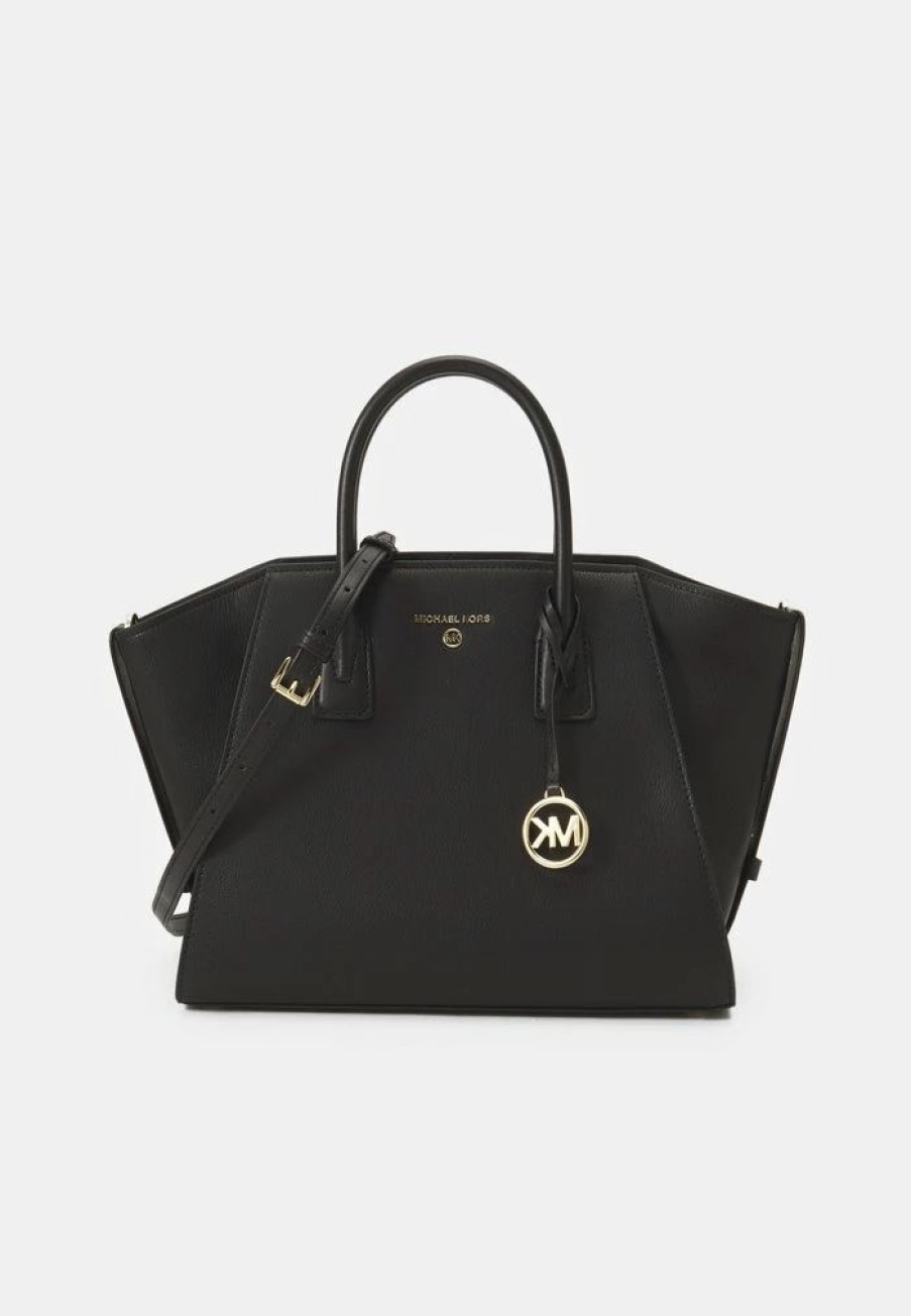 New Michael Michael Kors Avril Satchel Handbag Nero