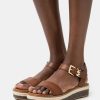 Hot Michael Michael Kors Richie Platform Sandals Luggage