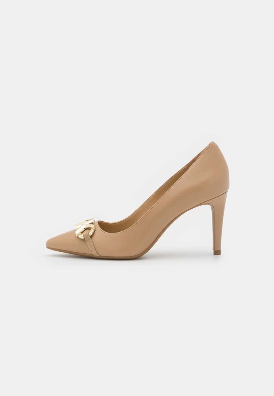 Clearance Michael Michael Kors Izzy Flex Classic Heels Camel