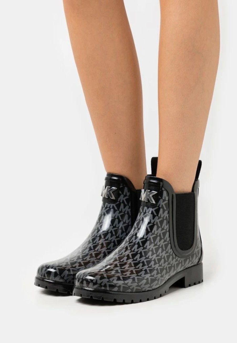 Best Michael Michael Kors Sidney Rain Bootie Wellies Black