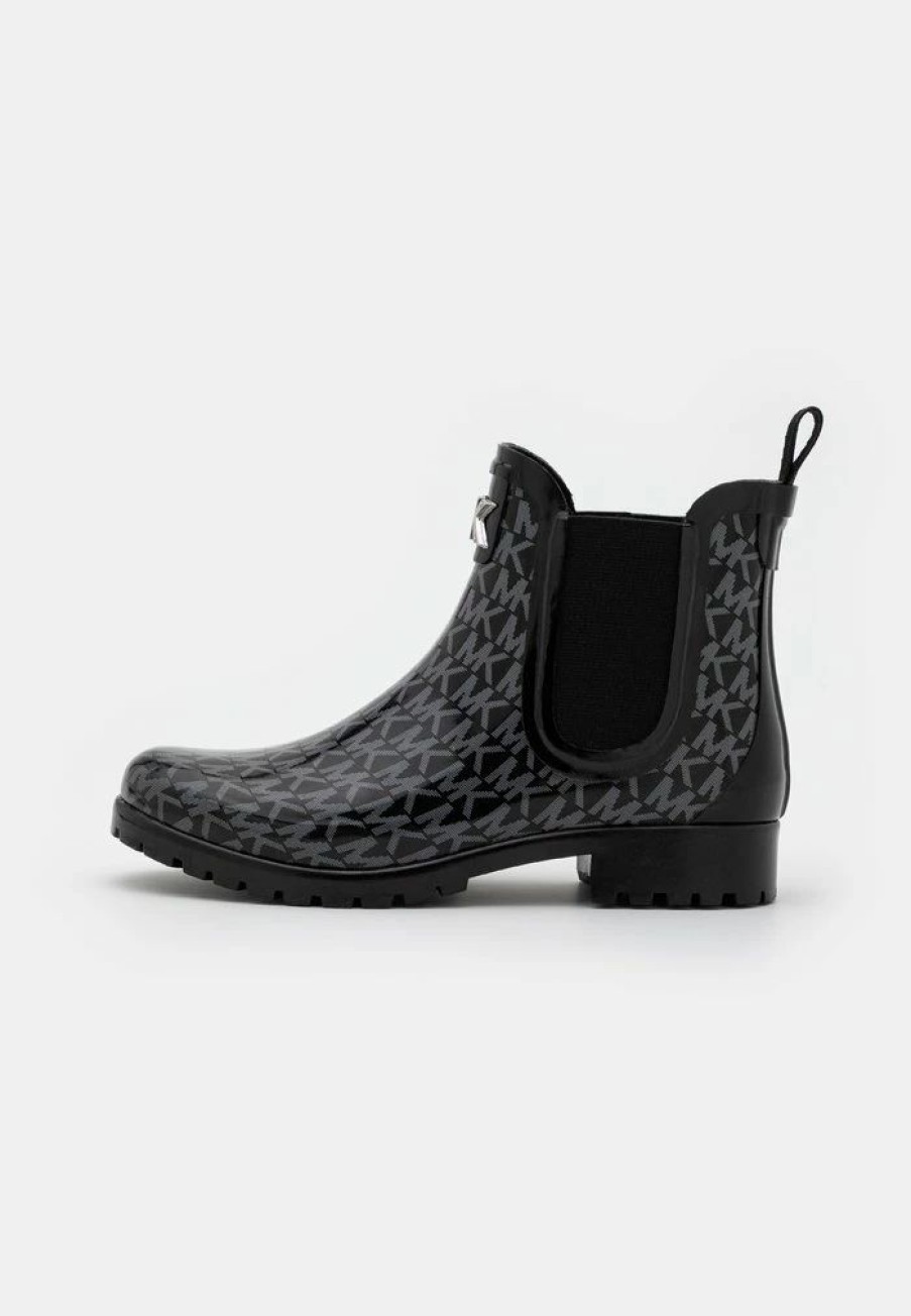 Best Michael Michael Kors Sidney Rain Bootie Wellies Black