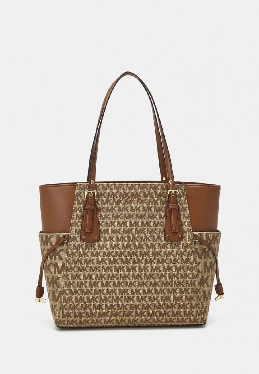 Best Michael Michael Kors Voyager Tote Tote Bag Beige