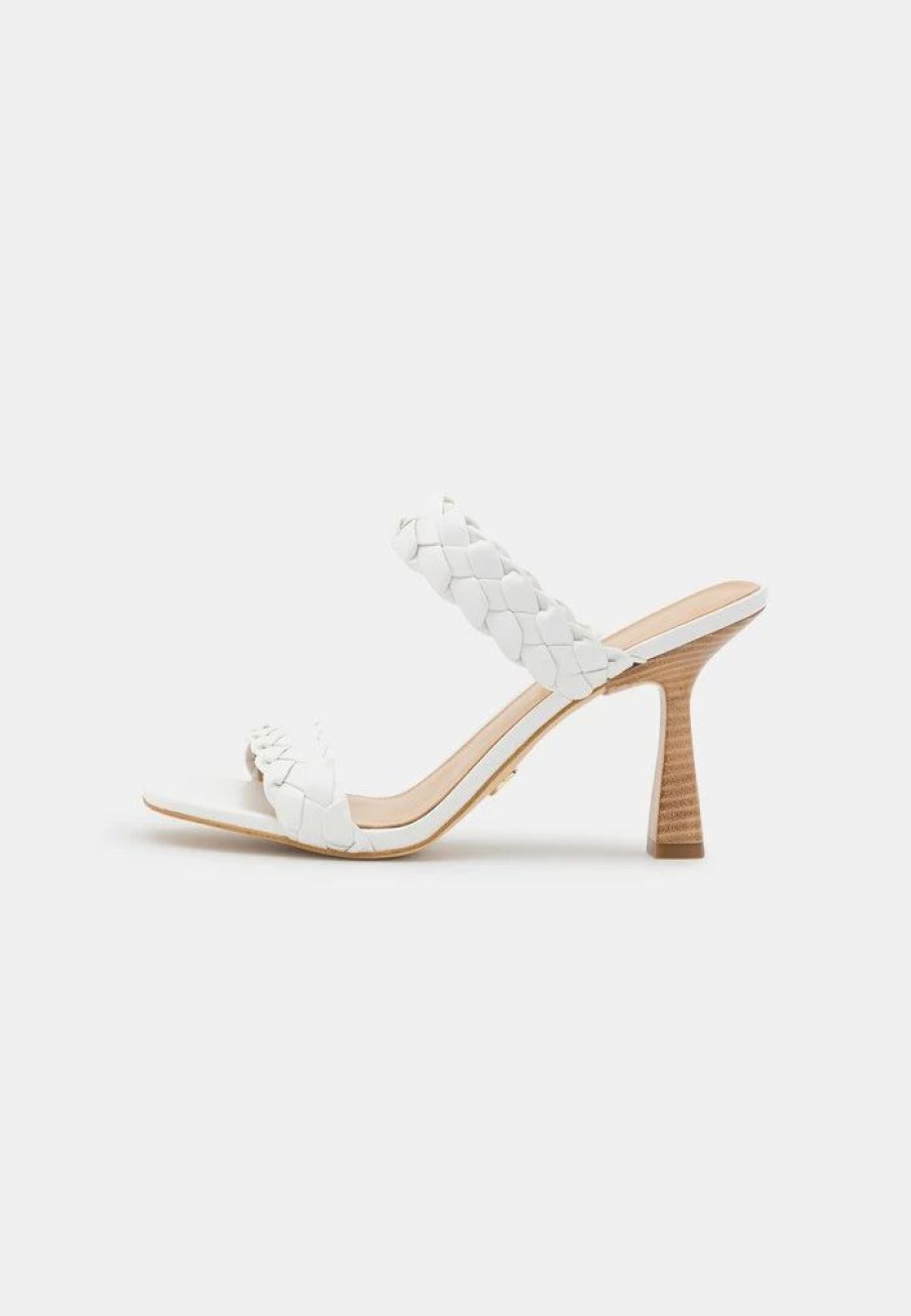 Hot Michael Michael Kors Clara Heeled Mules Optic White