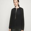 Best Michael Michael Kors Solid Chain Blouse Black