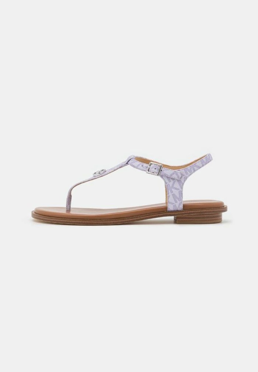 Hot Michael Michael Kors Mallory Thong T-Bar Sandals Lavender Mist