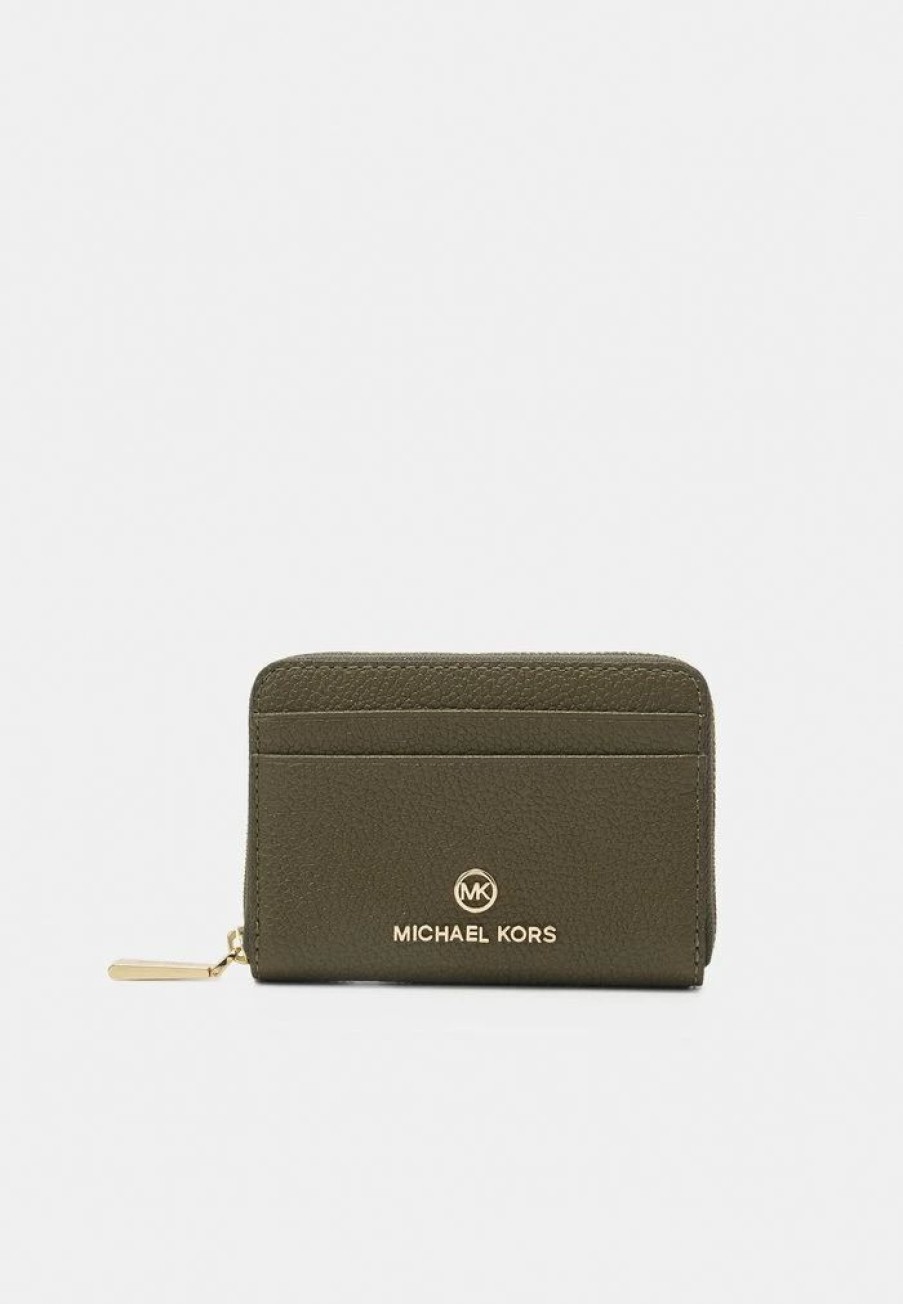 Clearance Michael Michael Kors Jet Set Charm Coin Card Case Wallet Olive