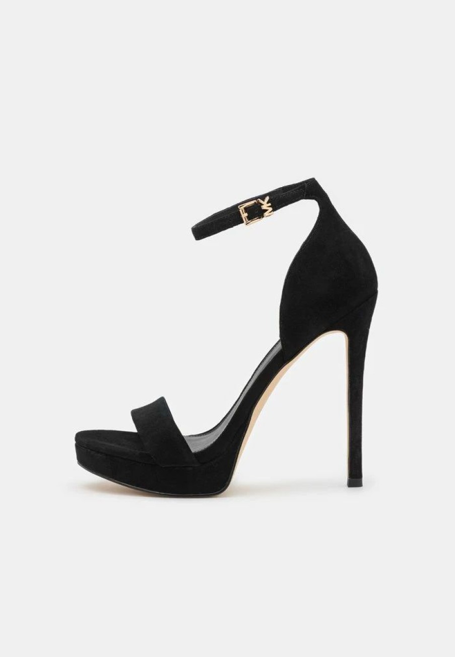 Hot Michael Michael Kors Jordyn Platform Platform Sandals Black