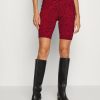 Online Michael Michael Kors Mkgo Logo Bike Shorts Crimson