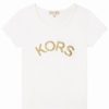 Clearance Michael Michael Kors Sleeves Tee Print T-Shirt Offwhite