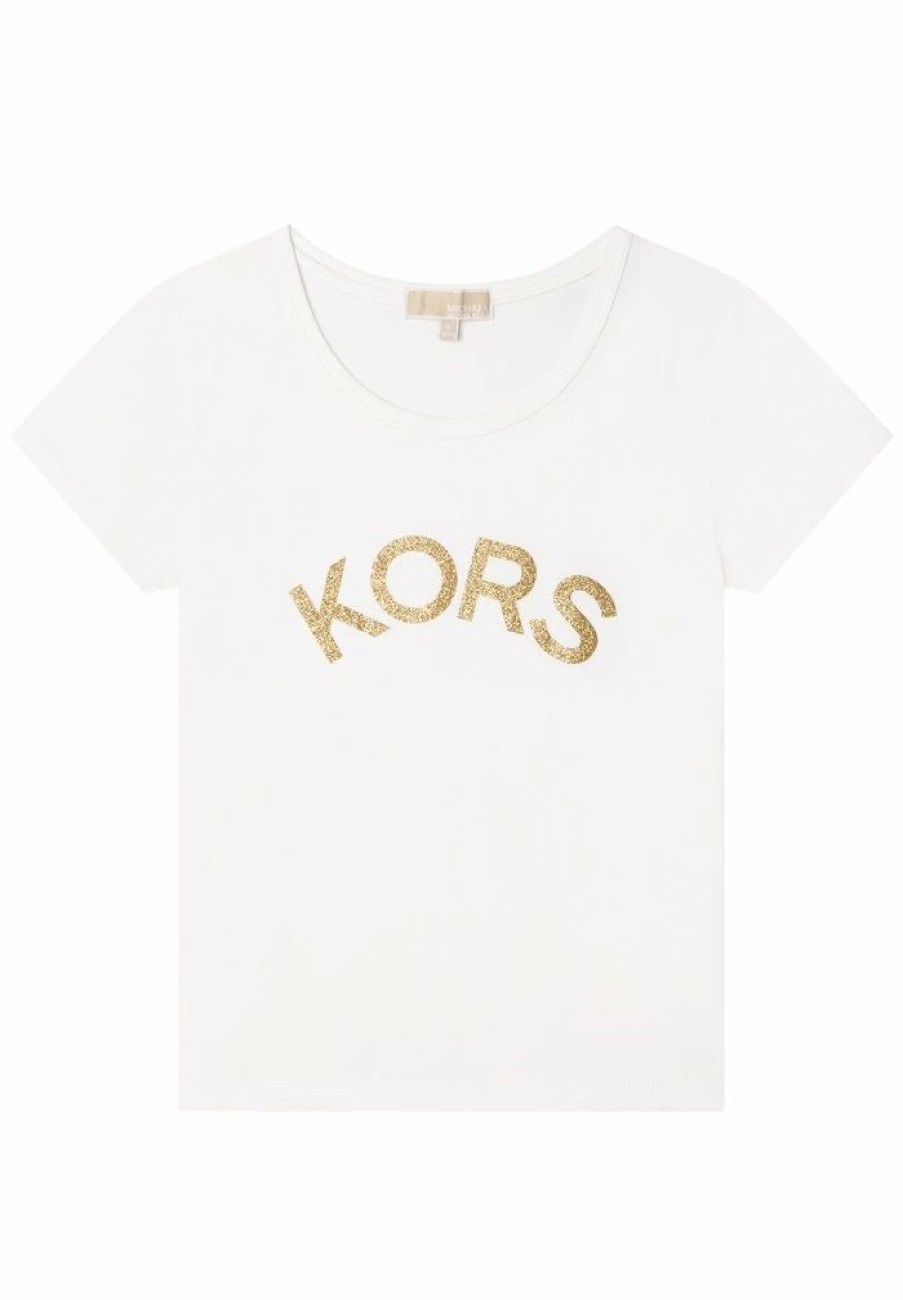 Clearance Michael Michael Kors Sleeves Tee Print T-Shirt Offwhite