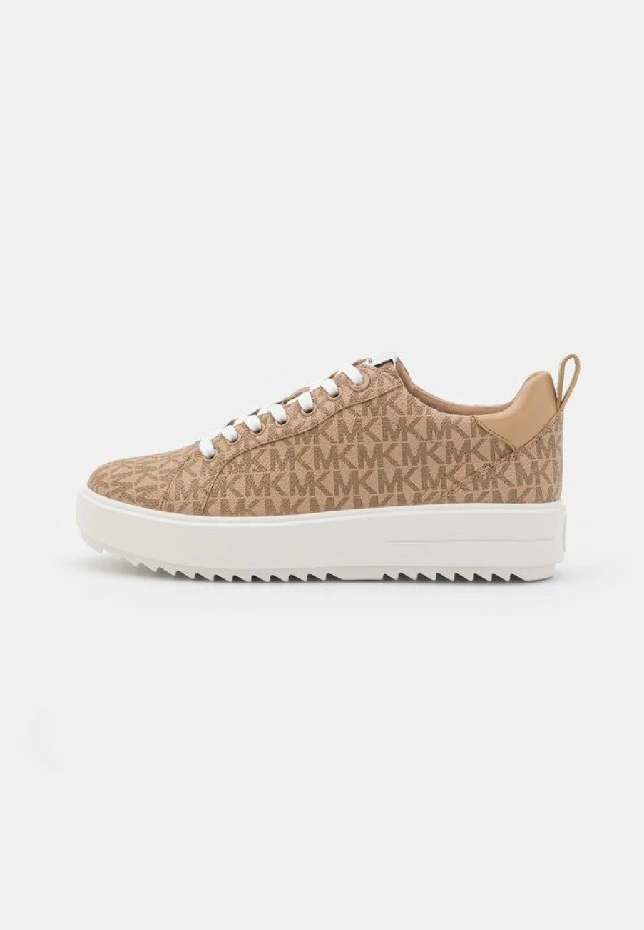 Clearance Michael Michael Kors Emmett Lace Up Trainers Camel