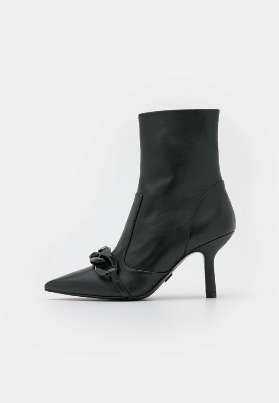 New Michael Michael Kors Scarlett Bootie Classic Ankle Boots Black