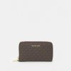 Clearance Michael Michael Kors Flat Case Wallet Brown