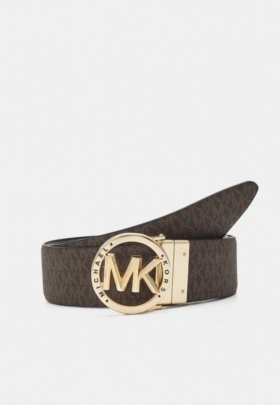 Hot Michael Michael Kors Reversible Belt Belt Black/Brown/Gold-Coloured