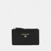 Wholesale Michael Michael Kors Jet Set Charm Slim Card Case Wallet Black