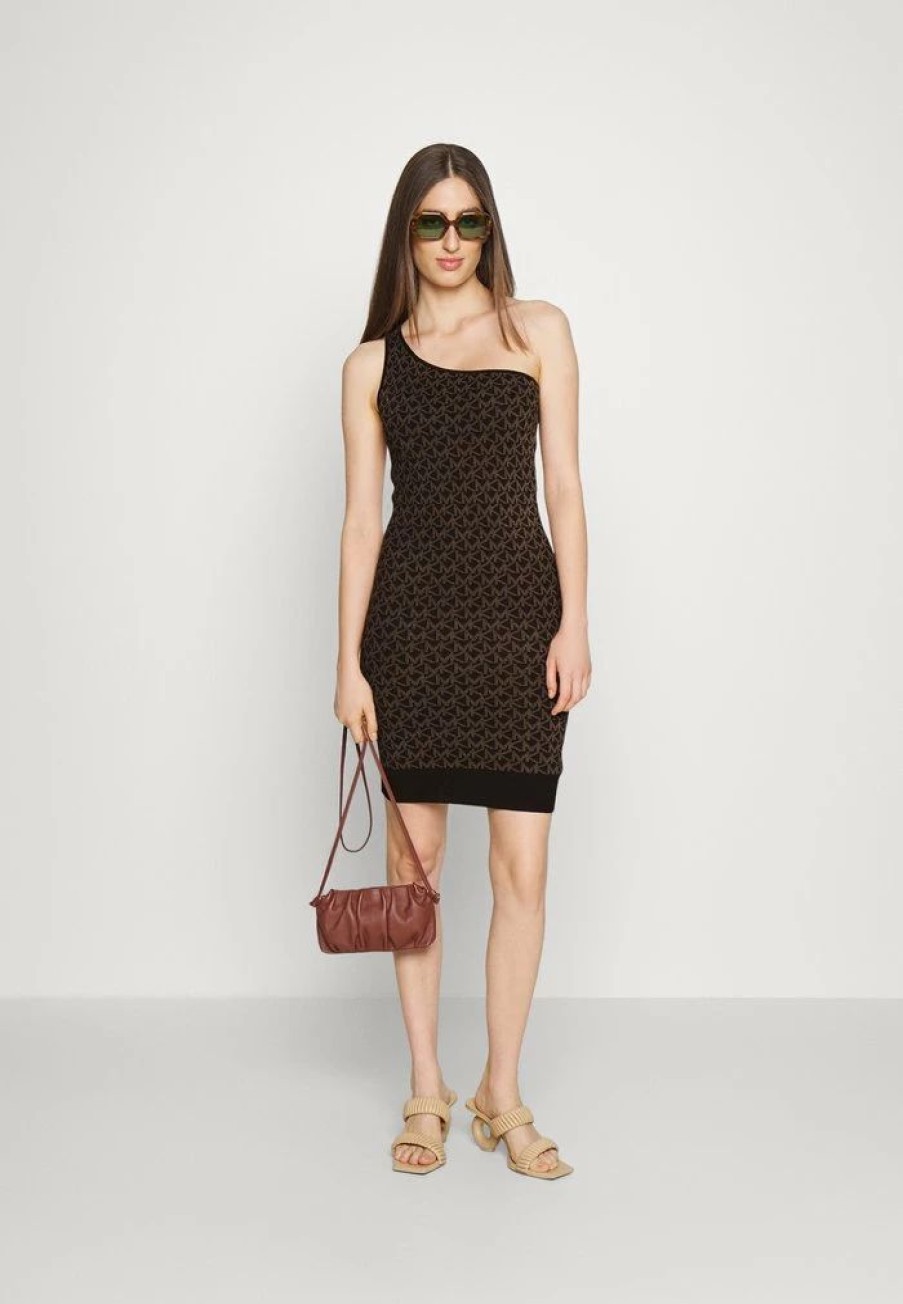 Best Michael Michael Kors Mini Dress Cocktail Dress / Party Dress Chocolate