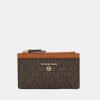 Online Michael Michael Kors Jet Set Charm Slim Card Case Wallet Brown/Acorn