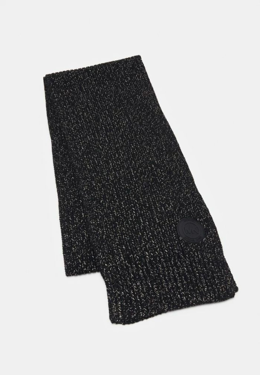 New Michael Michael Kors Chunky Scarf Scarf Black/Gold-Coloured