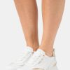 Clearance Michael Michael Kors Allie Stride Trainer Trainers Optic White/Pale Gold